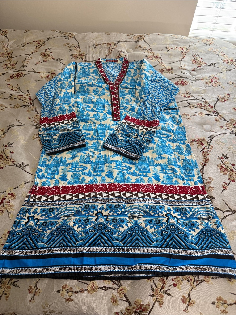 Khaadi embroidered shirt